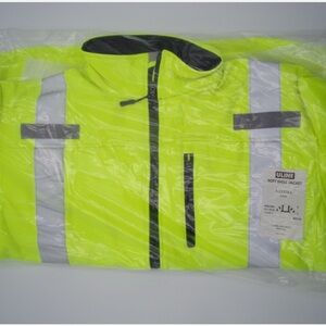 Uline High Visibility Soft Shell Jacket Mens Size Large Class 3 S-23375-L NEW